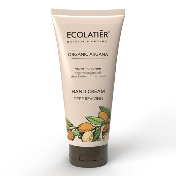 Deep Moisture Hand Cream Reviving Organic Argan Oil ECOLATIER 100ml