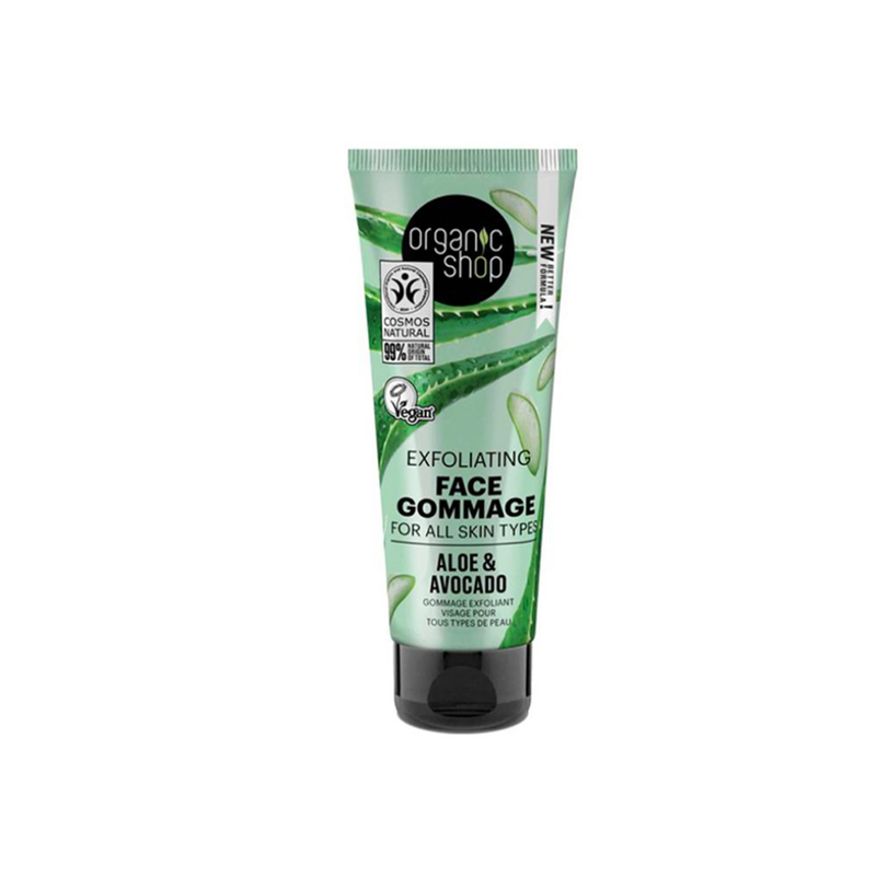 Organic Shop Aloe Vera and Avocado Facial Scrub 75ml