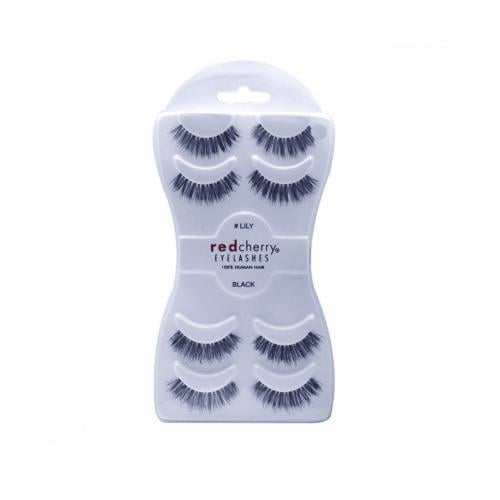 Red Cherry Lily Lash Set Natural Hair Reusable