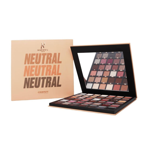 Neutral Eyeshadow Palette 42 Colors Matte Shimmer Harmony Makeup