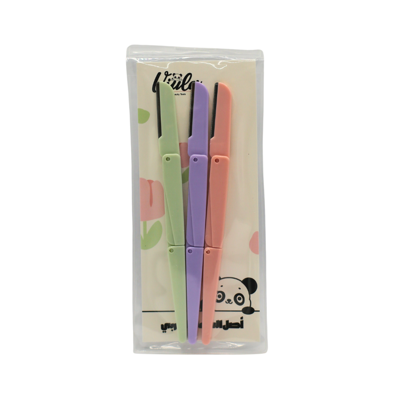 Disposable Eyebrow Razors Precision Shaping Set Viola 3 Pieces