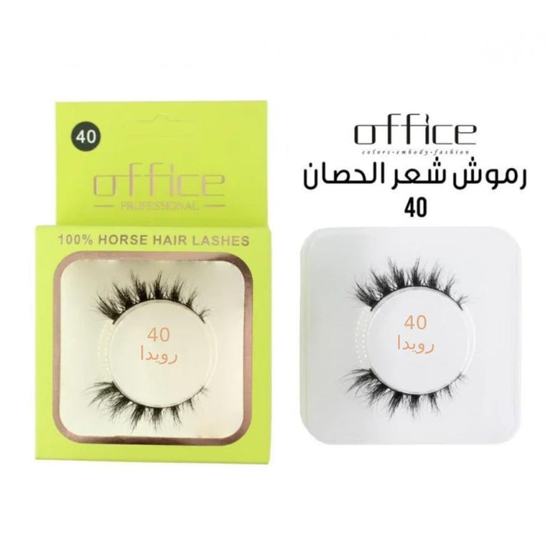 Office Horsehair Eyelashes 40 Natural Looking False Eyelashes Full Volume