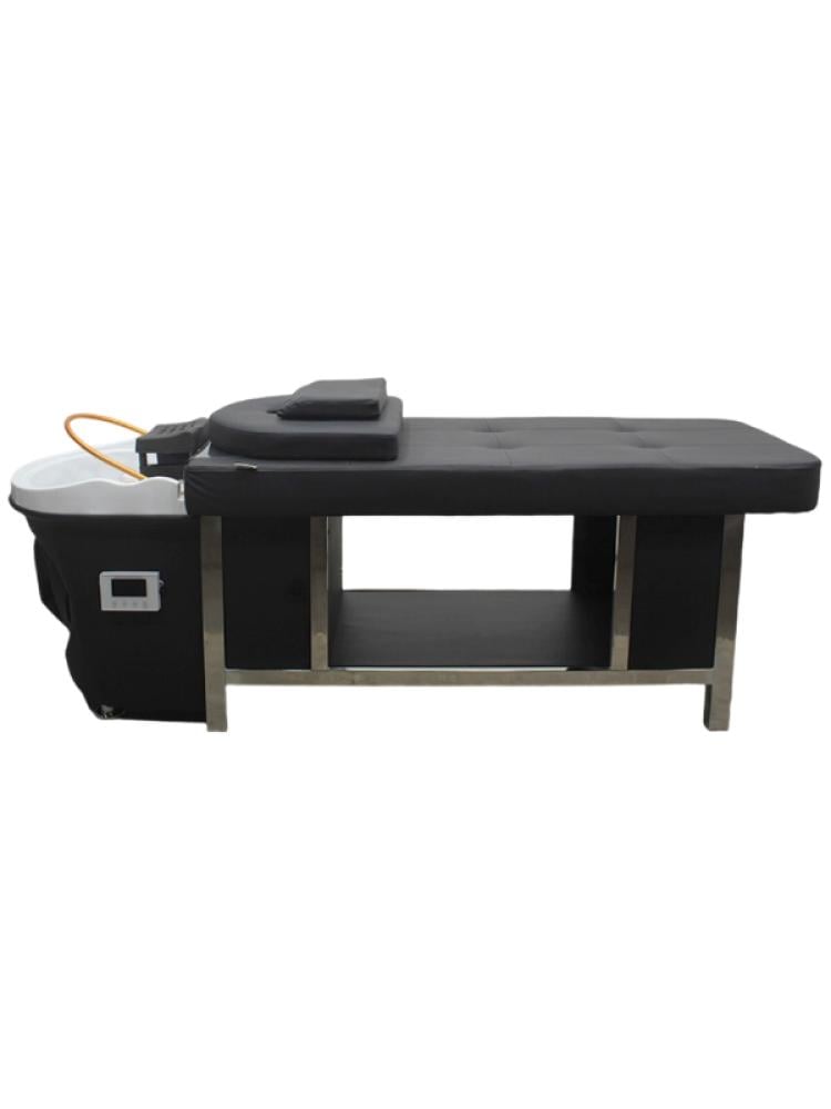 Salon System C237 Massage Bed with Integrated Shampoo Basin - Black