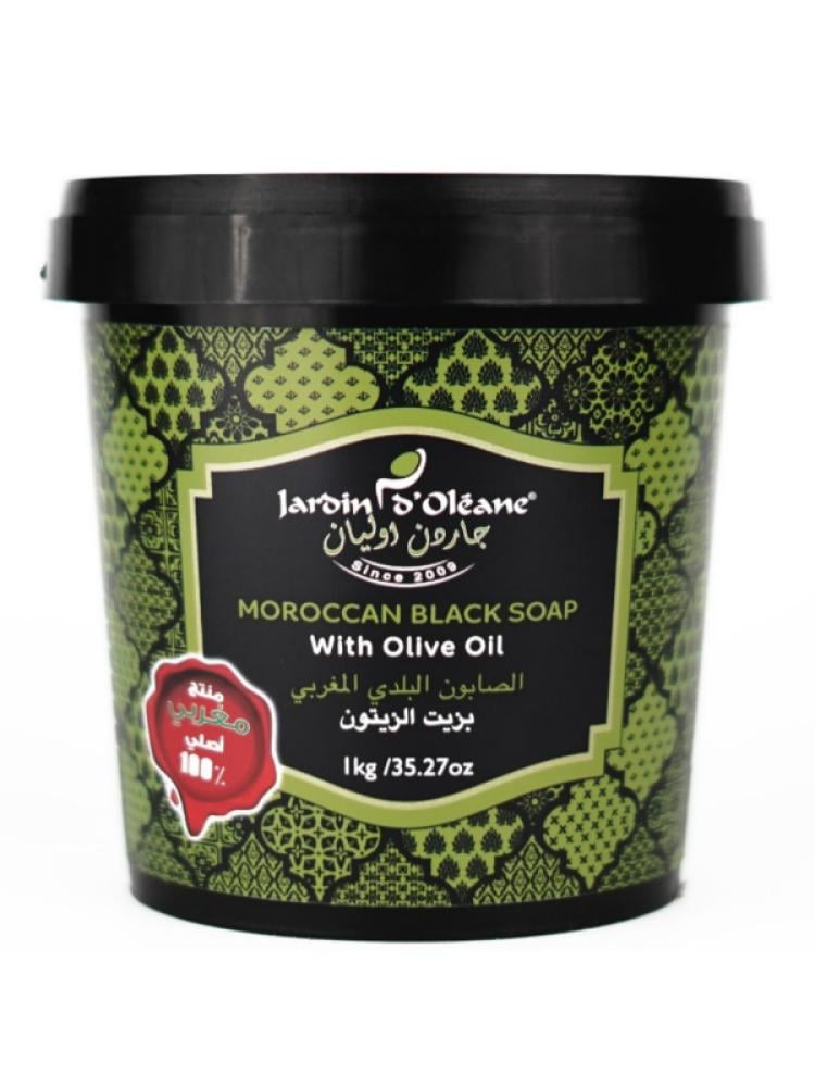 Garden Olian Moroccan Black Soap with Olive Oil - 1000g