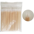 Precision Cotton Swabs - 0 Pointed Wood Sticks for Eyelashes & Eyebrows