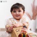 Navarro Children's Medical Earrings with Precious Stone, Gold Color