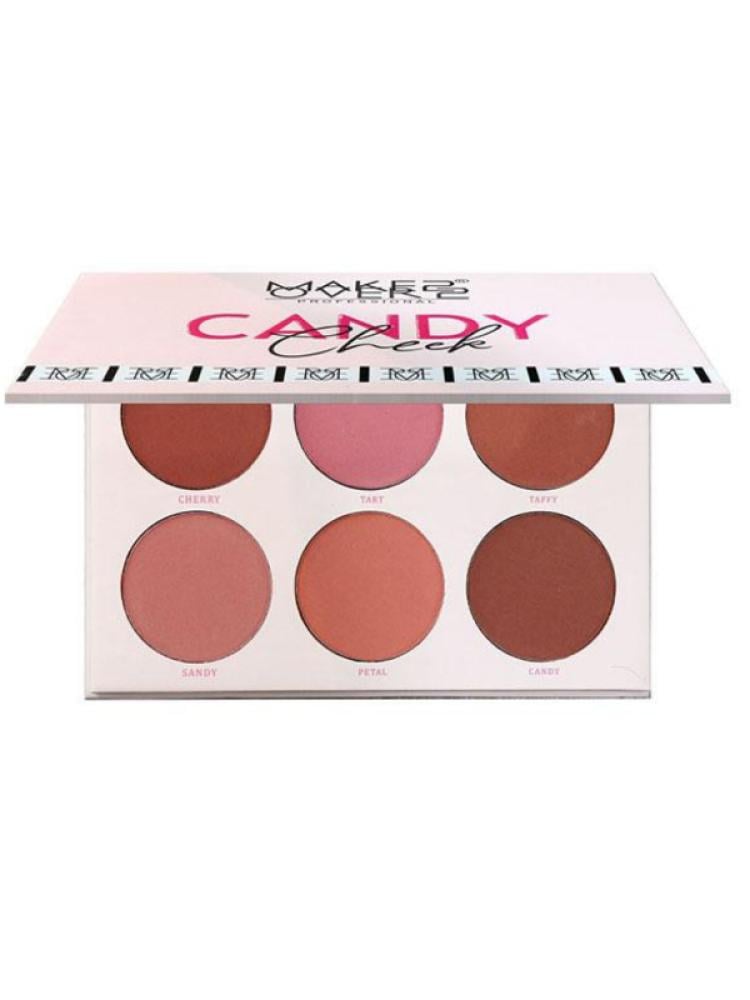 Powder Blush Palette 6-Color Matte Shimmer Makeover 22 Candy Cheek 10g