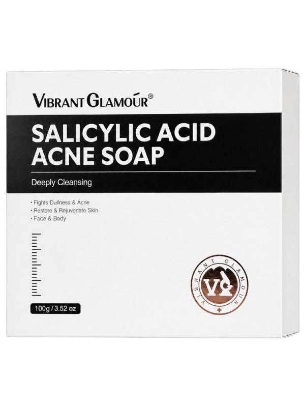 Salicylic Acid Acne Soap Deep Cleansing Pore Unclogging Vibrant Glamour 100g