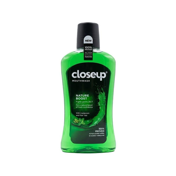 Best Antibacterial Mouthwash Nature Boost Fresh Breath Closeup 500ml