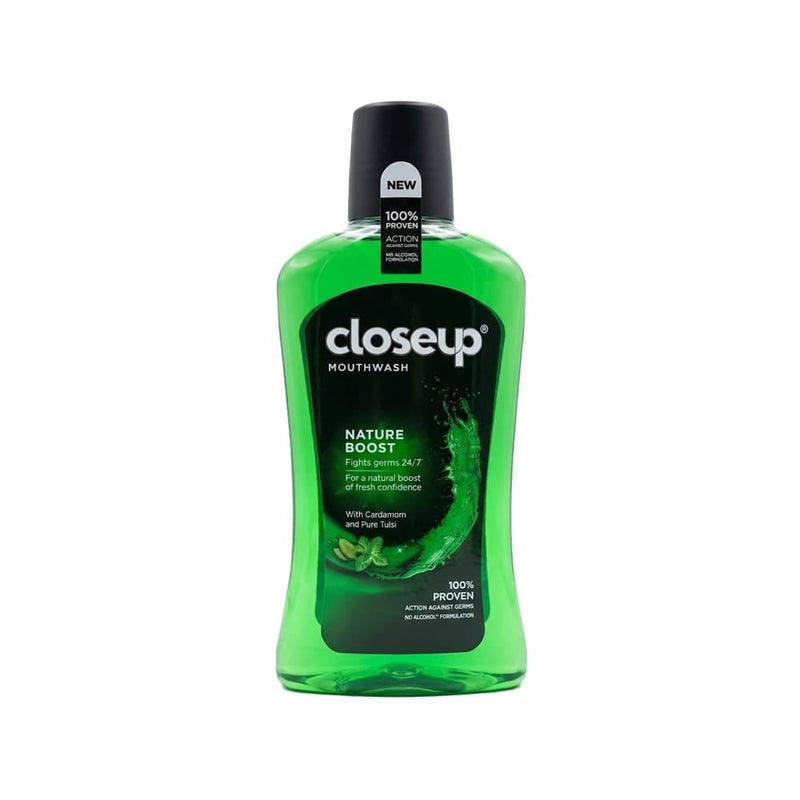 Best Antibacterial Mouthwash Nature Boost Fresh Breath Closeup 500ml