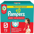 Pampers Active Fit Nappy Pants Size 5 Jumbo Box 72 Pants Secure Protection