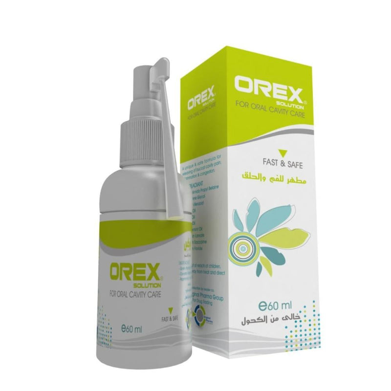 Oral Spray for Dry Mouth Cavity Care Refreshing Orex 60ml