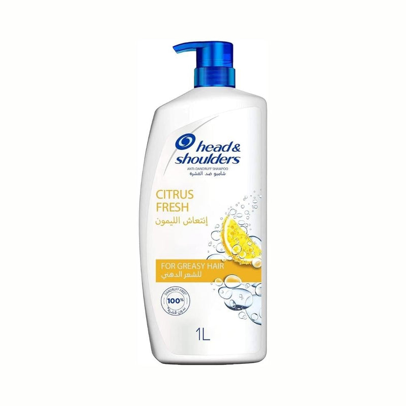 Head & Shoulders Anti-Dandruff Shampoo, Lemon Fresh for Oily Hair, 1000ml
