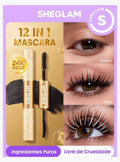 SHEGLAM 12-in-1 Mascara with 24K Gold Particles - Black 8g