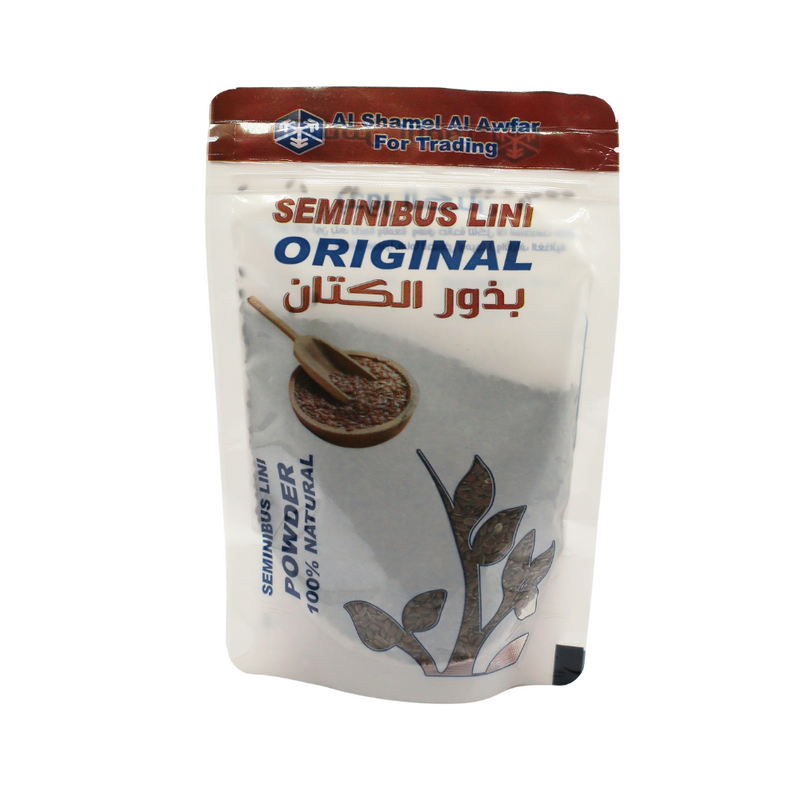 Organic Flax Seeds Fiber Rich Omega 3 Heart Health Al Shamel 250g
