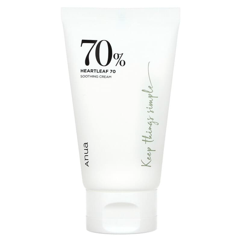 Heartleaf 70 Soothing Face Cream Moisture Barrier Support Anua 100ml