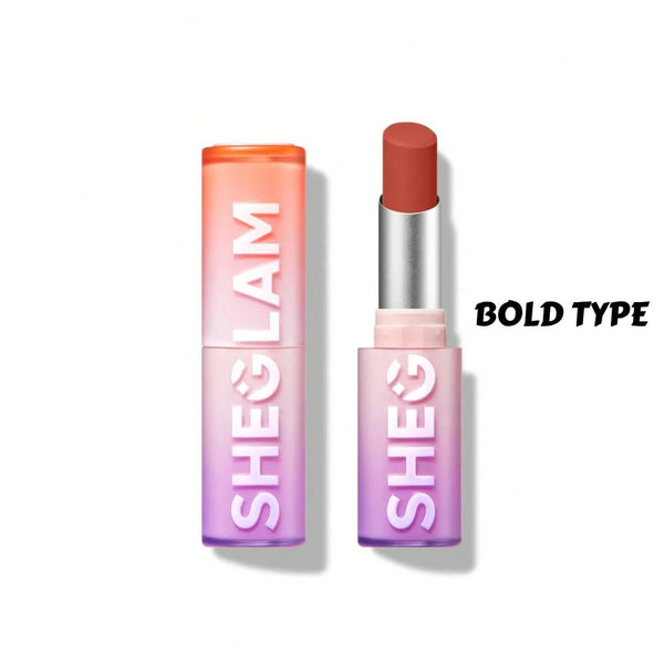 Sheglam Dynamic Boom Matte Lipstick, Bold Type, 2.7g