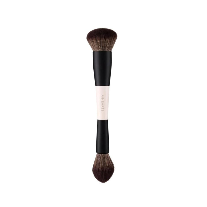 Dual Foundation and Blush Brush B007 Synthetic Bristles Hearts 1 Piece