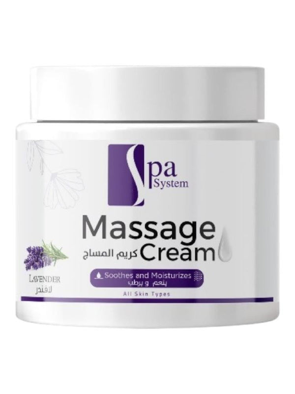 Spa System Lavender Smoothing Moisturizing Massage Cream - 500ml