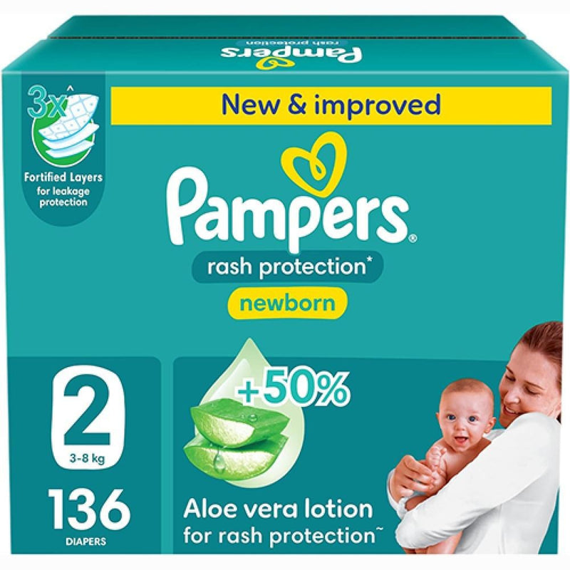 Best Diapers For Diaper Rash Size 2 Gentle Protection Pampers 136 Pieces