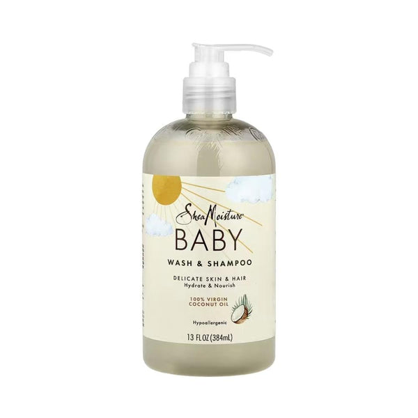 Shea Moisture Baby Shampoo and Body Wash with 100% Virgin Coconut Oil, 384ml