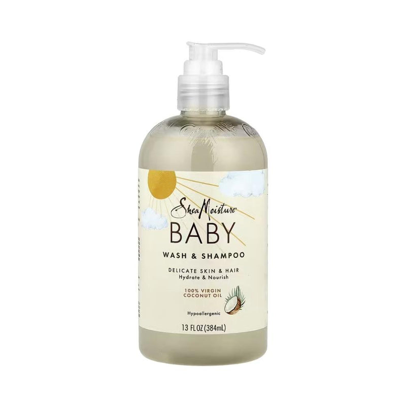 Shea Moisture Baby Shampoo and Body Wash with 100% Virgin Coconut Oil, 384ml