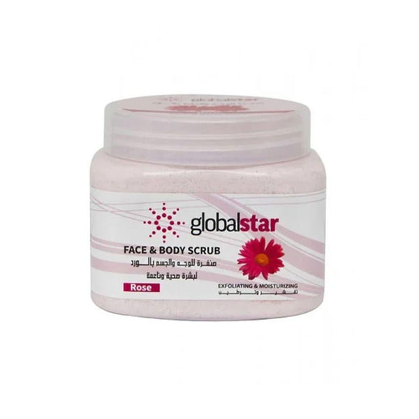 Face and Body Scrub Gentle Exfoliating Rose Globalstar 500ml