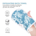 Loofah Bath Sponge Multi-Use Exfoliating Set Nano Rose 3 Pieces