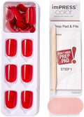 Kiss imPRESS Red Coffin Nails - 30 Pieces - IMC510C