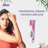 Nair Hair Removal Cream Rose Fragrance Smooth Skin Arms Legs 110g