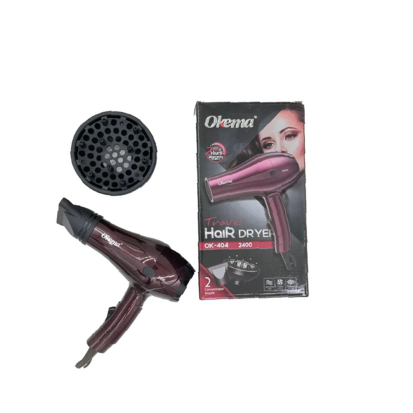 Top Rated Travel Hair Dryer 2400W High Power Portable Okema 1 Piece
