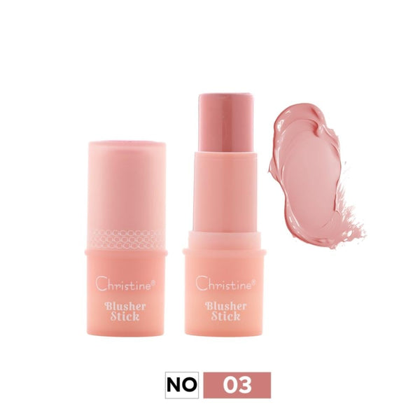 Christine Creamy Stick Blush 03, Buildable Cream Texture, Cheek Makeup