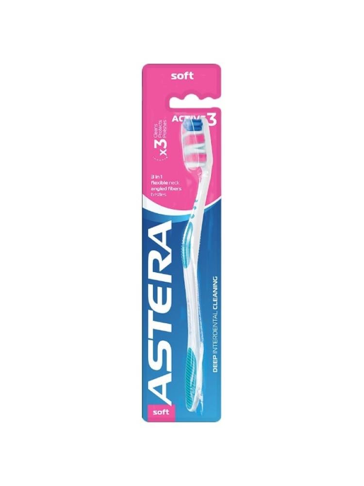 Best Toothbrush 2022 Soft Triple Action Estera 3 Pack Assorted Colors