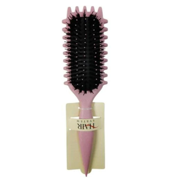 HAIR SYSTEM Curly Hair Brush Dual-Shape Scalp-Stimulating Random Color
