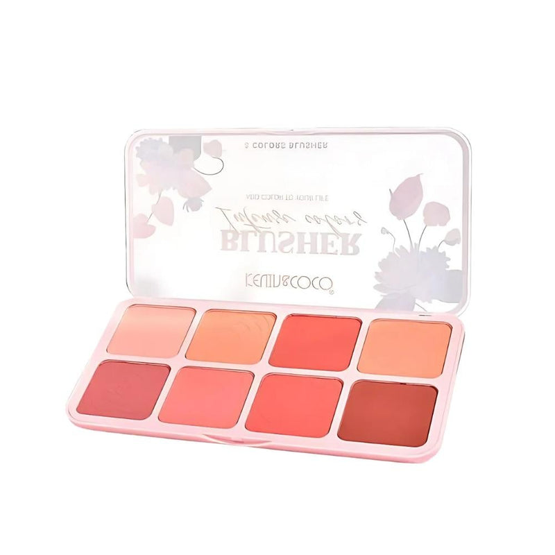 Kevin & Coco Blush Palette - 8-Color Powder Makeup Set