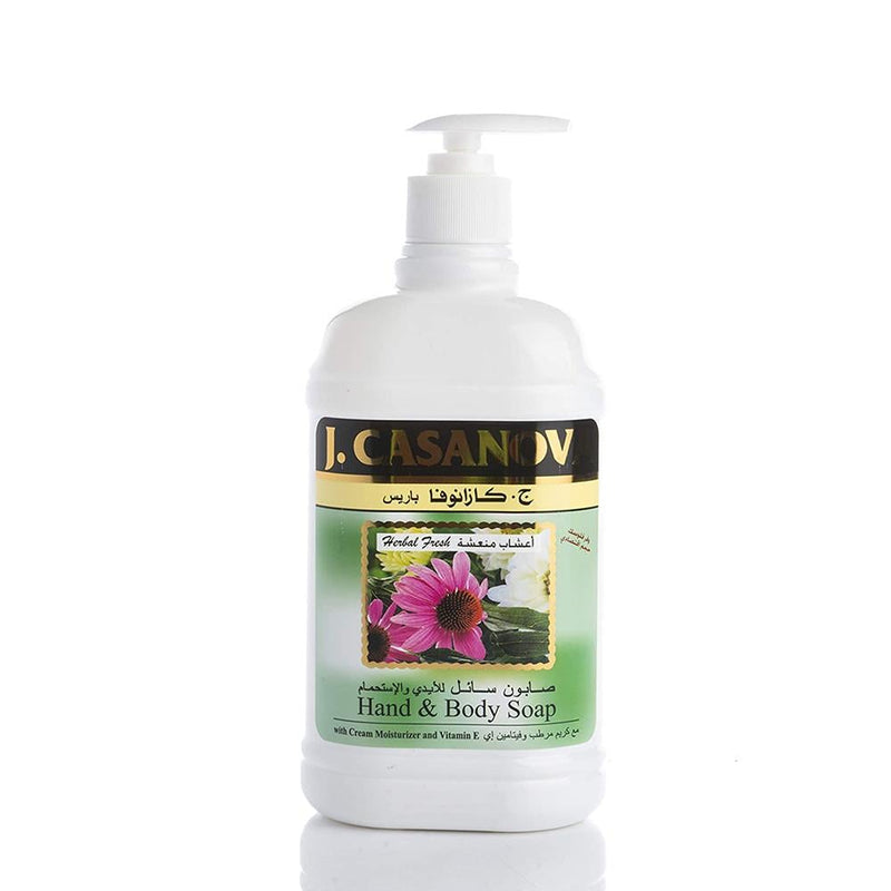 Liquid Hand Soap Herbal Fresh Moisturising J. Casanova 500ml