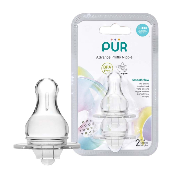 Comotomo Fast Flow Nipple Silicone Replacement Pur 2 Pack