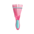 Dompel Curly Hair Styling Brush Detangling Brush Pink Flexible Bristles