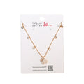 Necklace That Does Not Tarnish Gold Pendant Model C-101