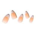 Loca A4 Natural French Almond Shape Acrylic Artificial Nails