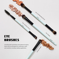 Jessup Makeup Brushes Set 6 Pieces Professional Face & Eye T501