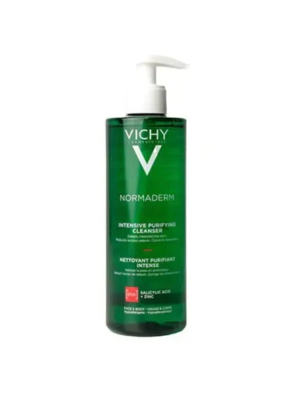 Vichy Normaderm Cleanser for Oily & Acne-Prone Skin with Salicylic Acid, Zinc & Copper - 400ml