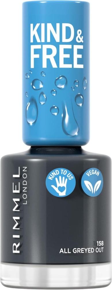 Shop Nail Polish Kind & Free All Greyed Out 158 Rimmel 10ml