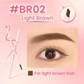 Pink Flash Eyebrow Pencil BR02 Light Brown Fine Tip Smudge-Proof