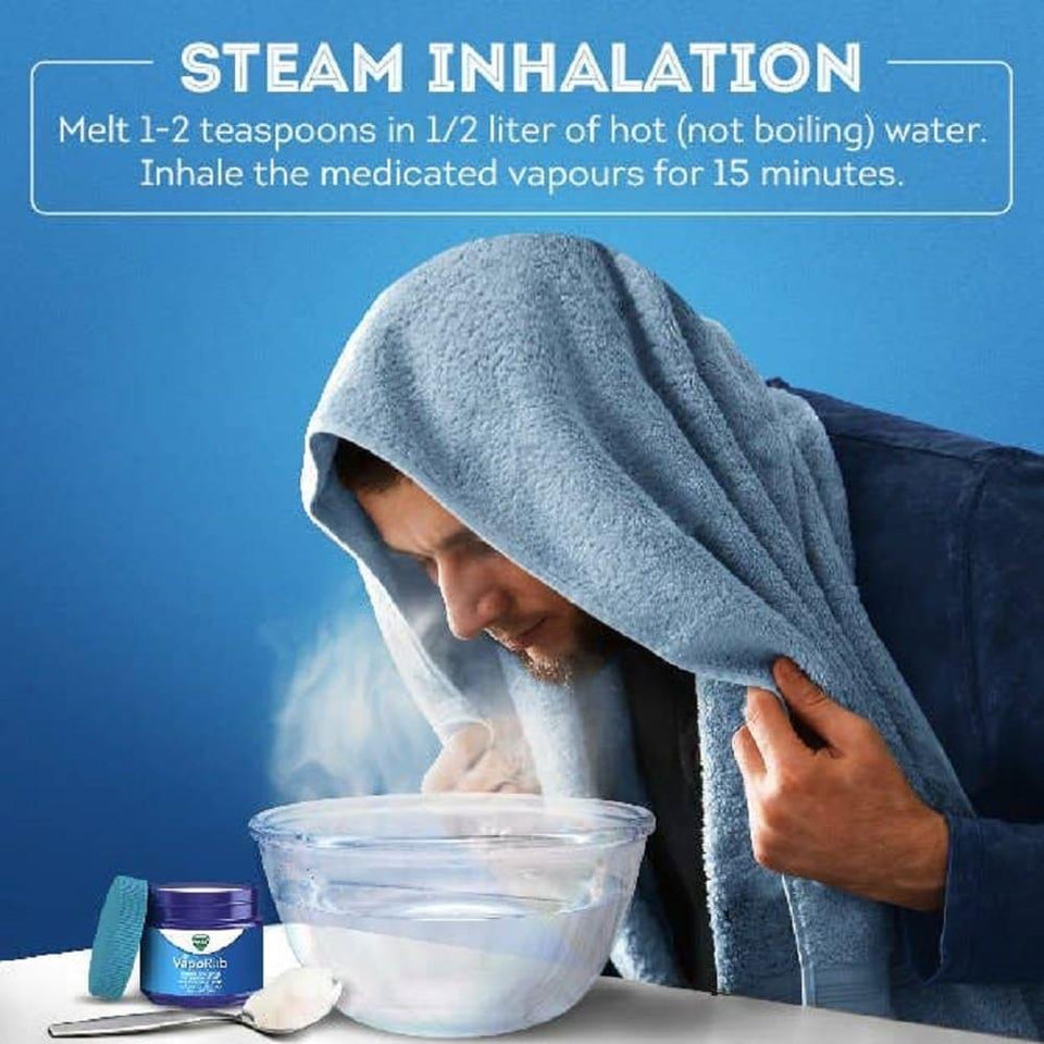 Vicks VapoRub Ointment Cold & Cough Relief Camphor Menthol Eucalyptus 50g