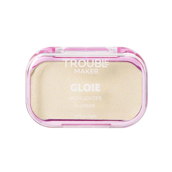 Best Powder Highlighter Natural Glow Disco Dust Light Gold Troublemaker 8g