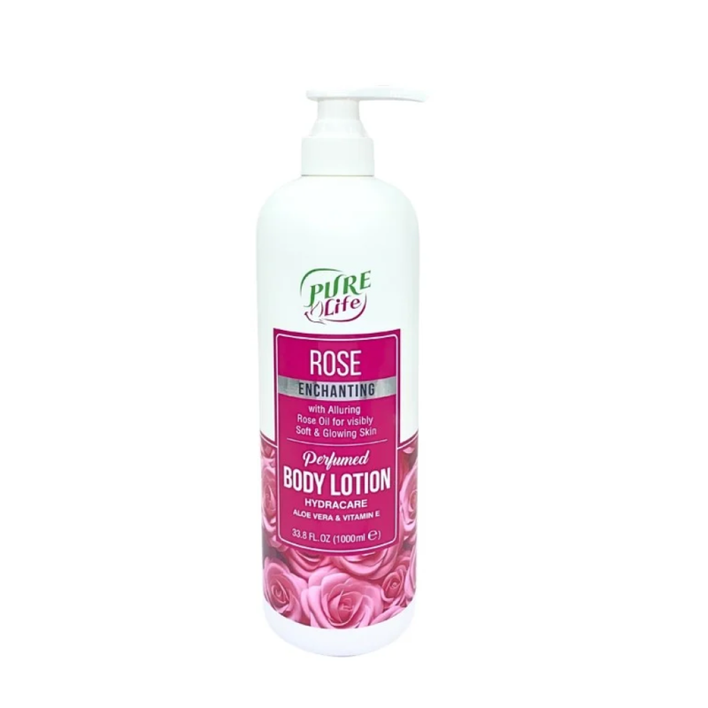 Pure Life Rose Moisturizing Body Lotion, Natural Rose Extract, 1000ml