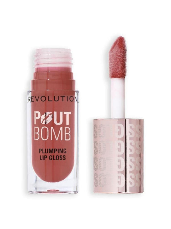 Lip Plumper Gloss Pout Bomb Warm Peach Revolution 5ml