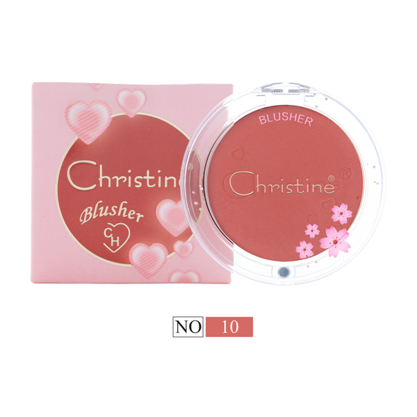 Blusher Powder Soft Matte Finish Buildable Pigment Face Makeup Christine 5g