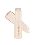 Hearts Dewy Stick Highlighter - Creamy Formula for Natural Glow - 8g